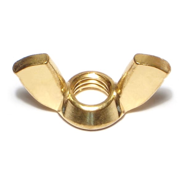 Midwest Fastener Wing Nut, 3/8"-16, Brass, 10 PK 71765 - main